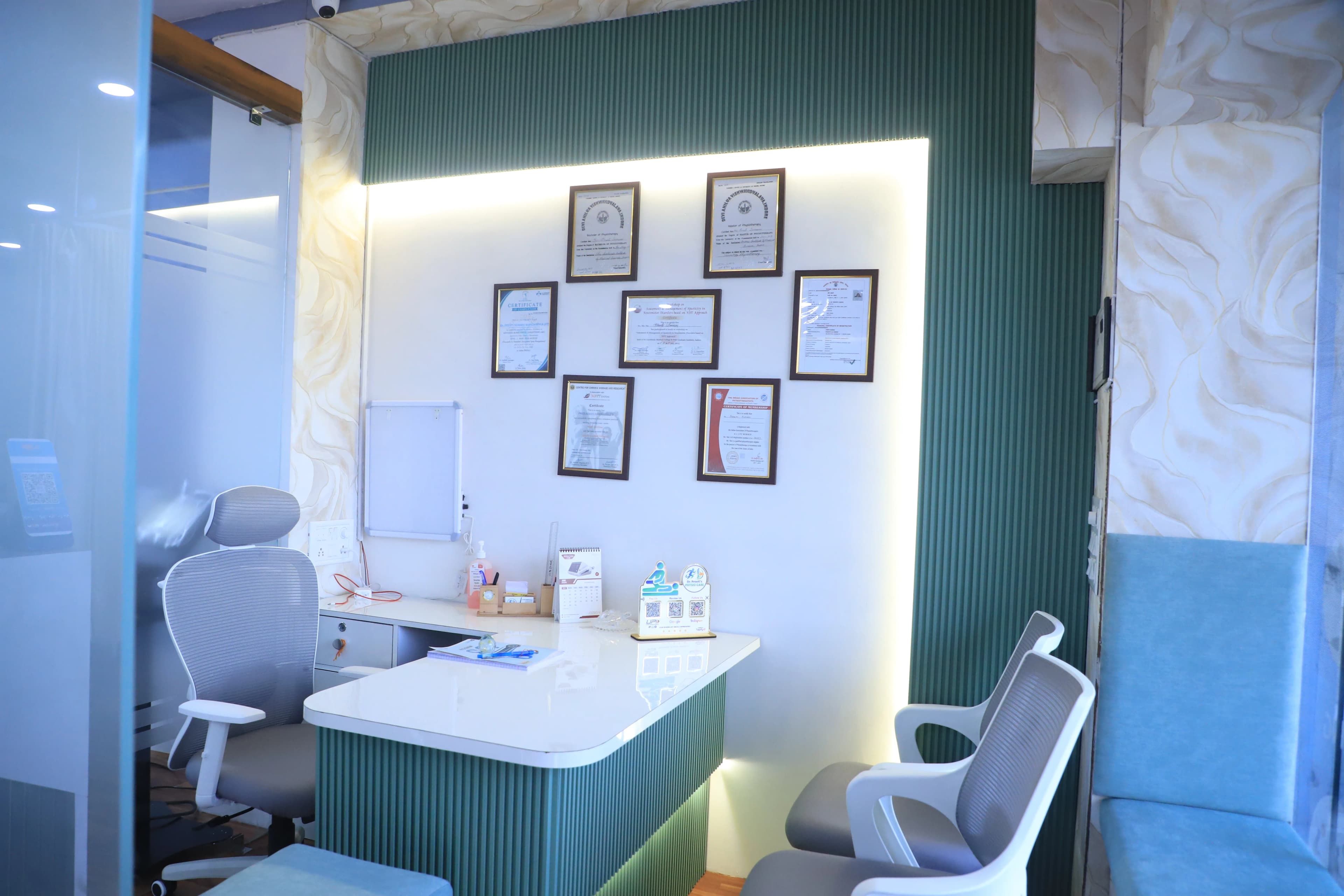 Private cabin 1 at Dr. Preeti's Physio Care, Indore
